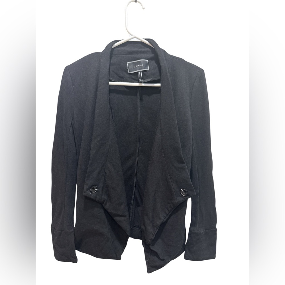 Le Château Black Open Front Office Blazer XXS - Picture 4 of 8